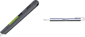 Slice Stift-Cutter mit automatischem Klingenrückzug, 134mm, grau