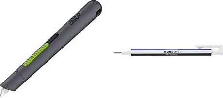 Slice Stift-Cutter mit automatischem Klingenrückzug, 134mm, grau