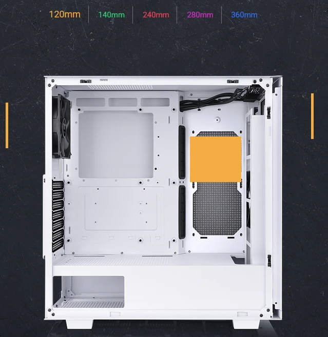 Thermaltake Divider 300 TG Air Snow Edition, weiß, Glasfenster