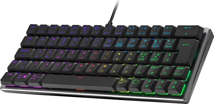 Cooler Master SK620, space gray, TTC LOW PROFILE RGB RED, USB, IT