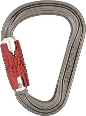 DMM Phantom HMS Schraubkarabiner titanium/rot