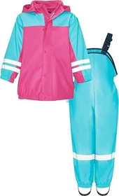 Playshoes Regen Anzug mit Fleece Futter Matschanzug türkis (Junior)