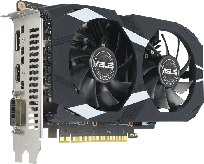 ASUS Dual GeForce GTX 1650 EVO, DUAL-GTX1650-4GD6-P-EVO, 4GB GDDR6, DVI, HDMI, DP