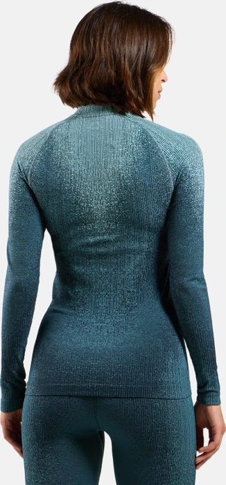 Odlo Blackcomb Baselayer Half Zip Funktionsshirt langarm provincial blue (Damen)