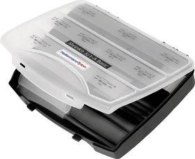 HellermannTyton ShrinkKit 321 Schrumpfschlauch Sortimentskoffer, schwarz, 130 Stück