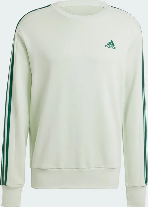 adidas Essentials French Terry 3-Streifen Sweatshirt linen green (Herren)