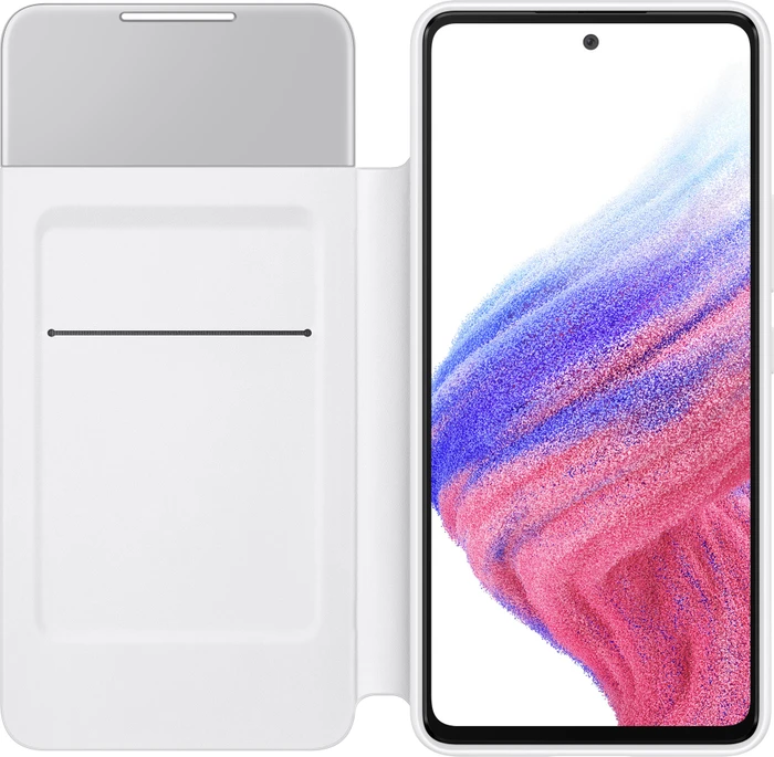 Samsung S-View Wallet Cover für Galaxy A53 5G weiß