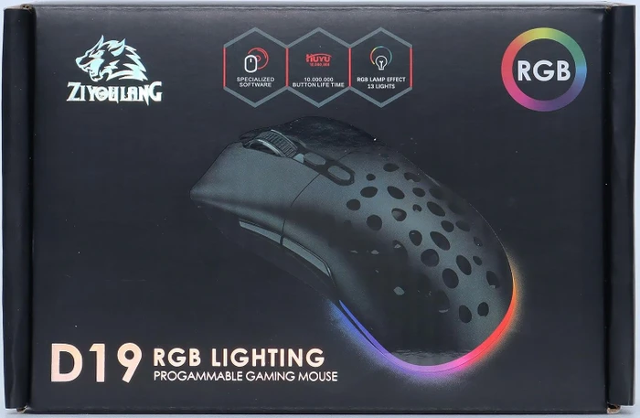 Ziyou Lang D19 RGB Gaming Mouse blau, USB