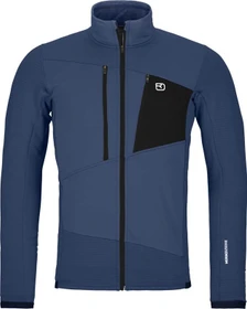 Ortovox Fleece Grid Funktionsjacke blue nunatak (Herren)