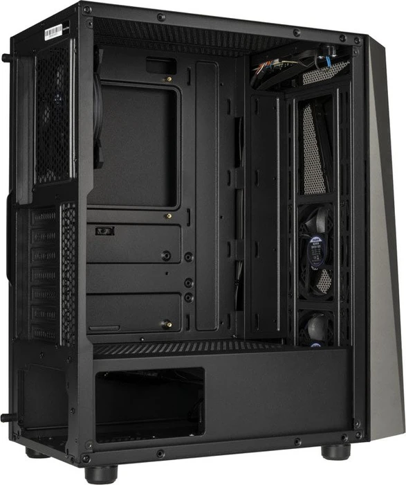 Zalman S4 Plus, schwarz, Acrylfenster