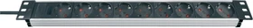 Brennenstuhl Alu-Line 19", 1HE, 9-fach, 2m