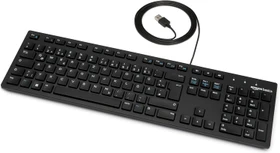 AmazonBasics flache Tastatur, USB, DE (MD-005-DE)