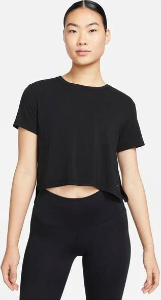 Nike Yoga Dri-FIT Funktionsshirt kurzarm schwarz (Damen)