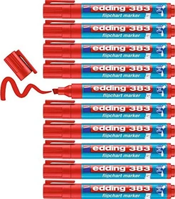 edding 383 Flipchartmarker rot, 10er-Pack