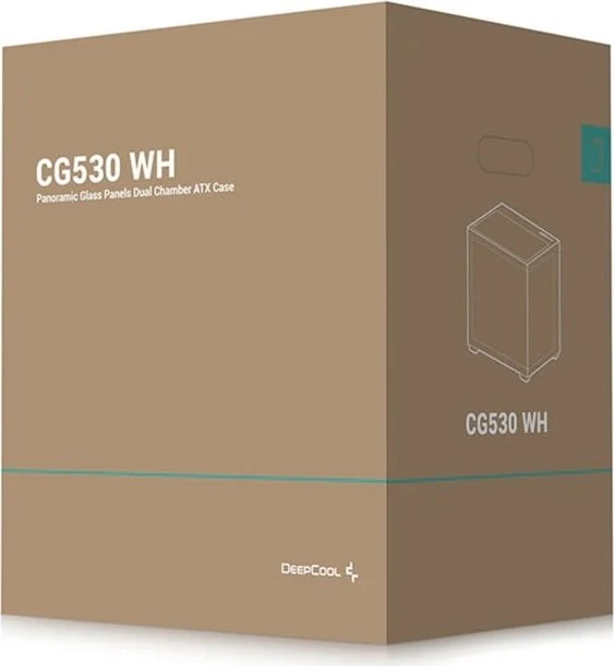DeepCool CG530 WH, weiß, Glasfenster