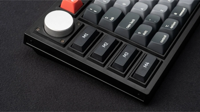 Keychron Q3 Pro SE, schwarz/blaugrau, LEDs RGB, hot-swap, Keychron K Pro BANANA, USB/Bluetooth, DE