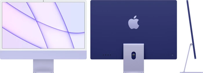 Apple iMac 24", violett, M1 - 8 Core CPU / 8 Core GPU, 16GB RAM, 1TB SSD, 1Gb LAN [2021]
