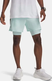 Under Armour Launch 2-in-1 Laufhose kurz refresh mint/black/reflective (Herren)