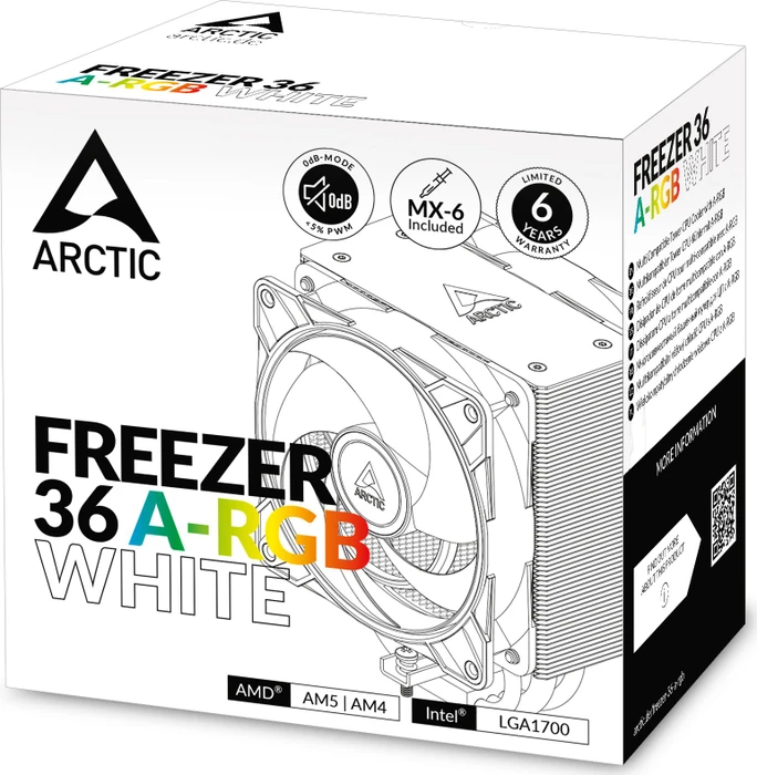ARCTIC Freezer 36 ARGB White, bulk