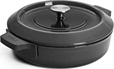Woll Iron Guss-Kasserolle mit Deckel 28cm grau
