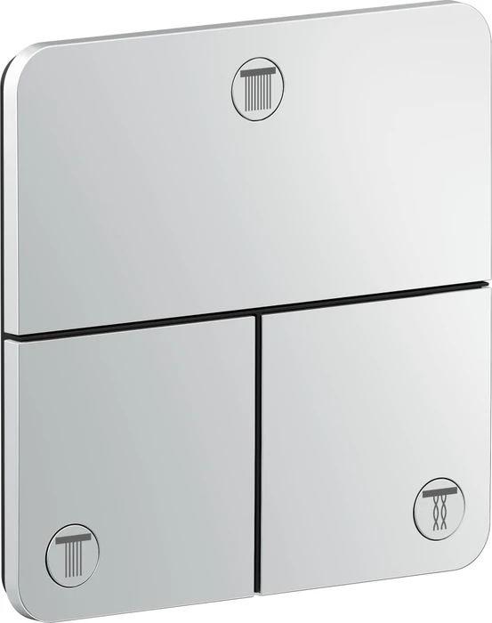 Hansgrohe Axor ShowerSelect ID softsquare Kontrollfeld Ventil für 3 Verbraucher chrom