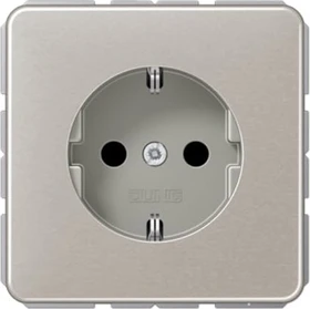 Jung Serie CD SCHUKO Steckdose Metall 16A 250V, platin