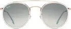 Ray-Ban Round Double Bridge bronze copper/grey gradient