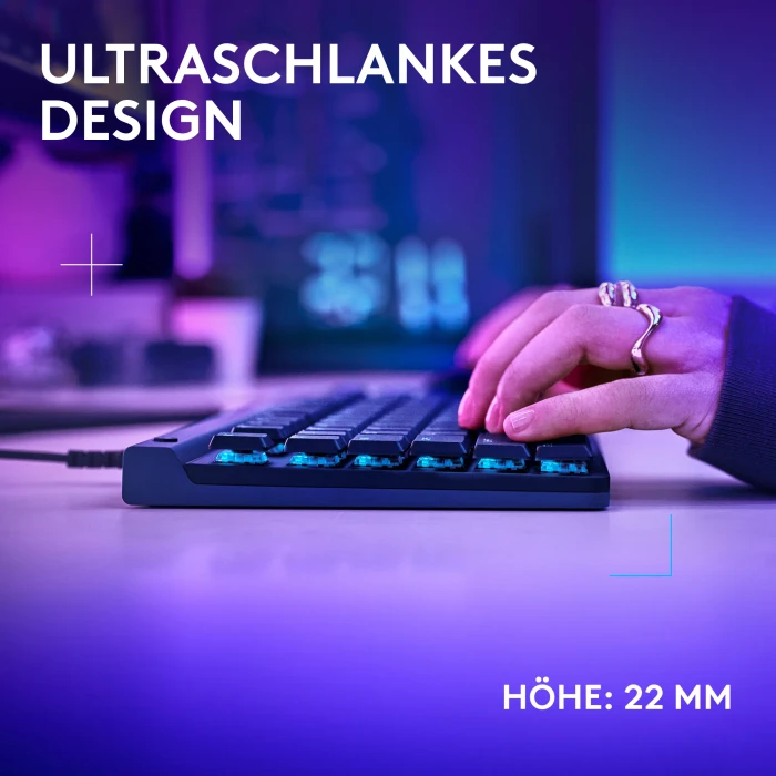 Logitech G515 TKL, schwarz, GL TACTILE, USB, DE