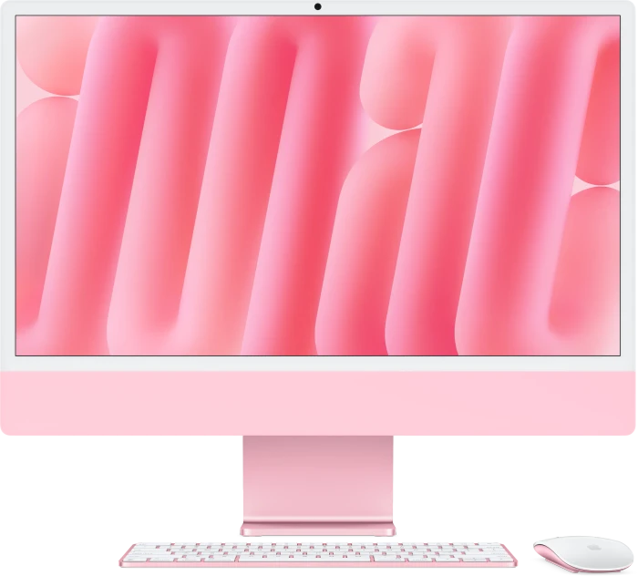 Apple iMac 24", Pink, M4 - 8 Core CPU / 8 Core GPU, 16GB RAM, 256GB SSD [2024]