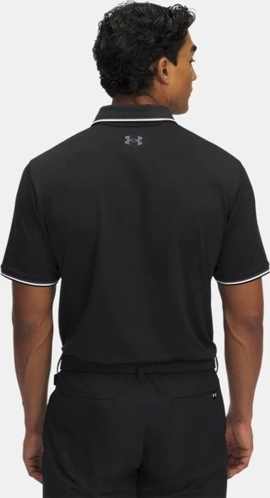 Under Armour Playoff 3.0 Rib Poloshirt kurzarm black/white/castlerock (Herren)