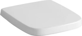 Geberit Renova Plan WC-Sitz eckiges Design, Befestigung von oben, Absenkautomatik, weiß / glänzend