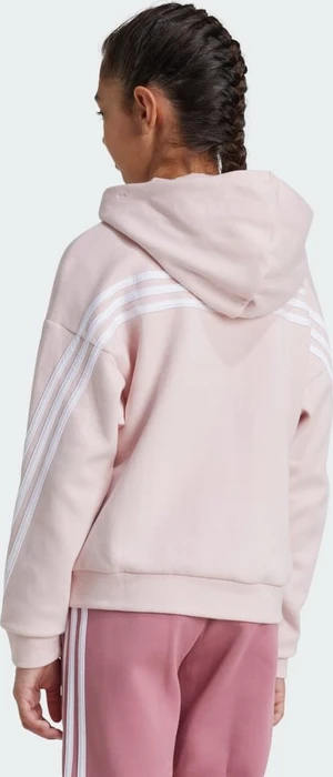 adidas Future Icons 3-Streifen Hoodie sandy pink/white (Junior)