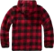 Brandit Teddyfleece Worker Hoodie red/black checkered (Herren) Vorschaubild