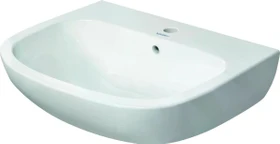 Duravit D-Code Waschtisch 60x46cm, Hahnloch mittig, mit Überlauf, weiß hochglanz