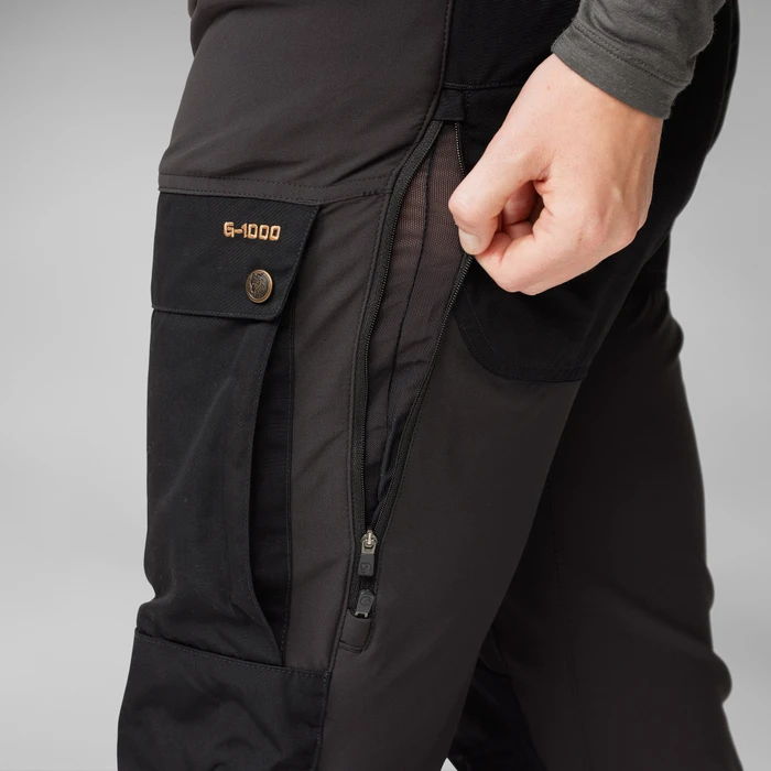 Fjällräven Keb Curved Hose lang schwarz (Damen)