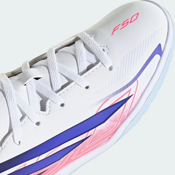 adidas F50 Hyperfast Club IN cloud white/solar purple/solar turbo (Junior)