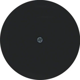 Berker R.1/R.3/R.classic Blindverschluss für Kabelauslass, schwarz glänzend