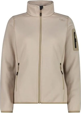 CMP Knit Tech Melange Fleece Jacke weiß (Damen)
