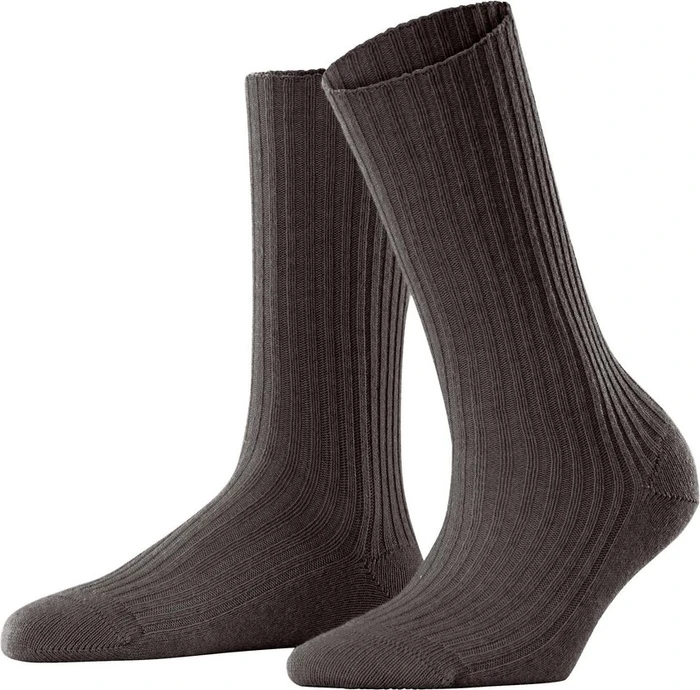 Falke Cosy Wool Boot Socken dark brown (Damen)