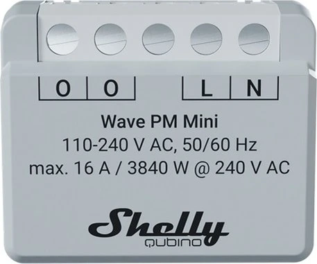 Shelly Qubino Wave PM Mini, 1-Kanal, Strommesssensor