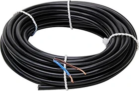 Kopp Schlauchleitung H03VV-F 2×0,75mm², 2-adrig, 10m Ring, schwarz