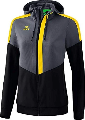 Erima Squad Tracktop Trainingsjacke slate grey/black/yellow (Damen)