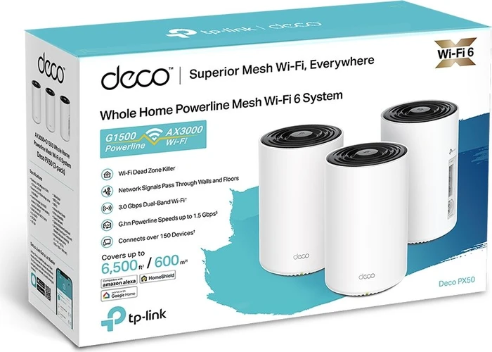 TP-Link Deco PX50, G2000, AX3000, 3er-Pack