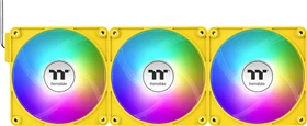 Thermaltake CT120 EX ARGB Sync Bumblebee, gelb/weiß, 120mm, 3er-Pack