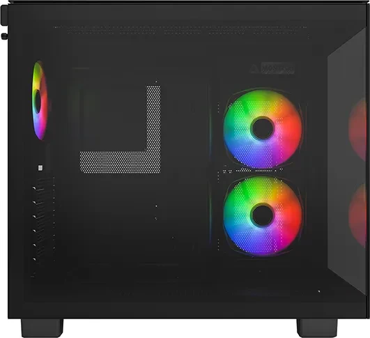 Montech King 65 Pro, schwarz, Glasfenster