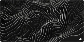 Sharkoon Skiller SGP40 D15, Mouse Mat, 1000x500mm, Topographic Map schwarz/weiß