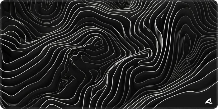 Sharkoon Skiller SGP40 D15, Mouse Mat, 1000x500mm, Topographic Map schwarz/weiß