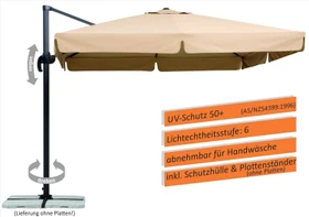 Schneider Rhodos Sonnenschirm 300x300cm natur