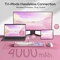 Redragon Terraflare K762 Pro Wireless, White & Pink, LEDs RGB, Mint Mambo, USB/Bluetooth, US Vorschaubild