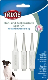 Trixie Floh und Zeckenschutz Spot On für Hunde bis 15kg, 4.5ml (3x 1.5ml)